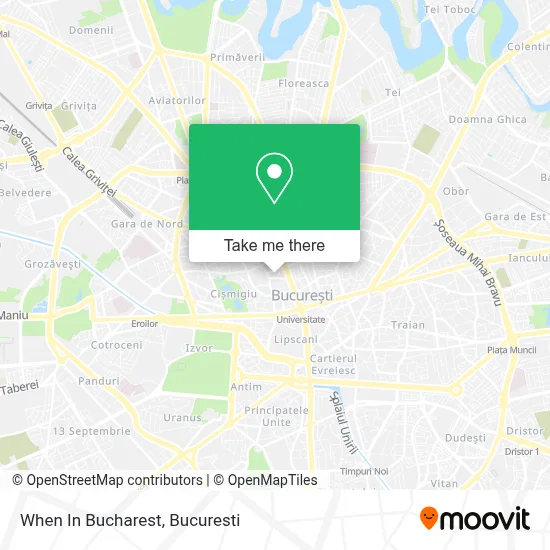 When In Bucharest map