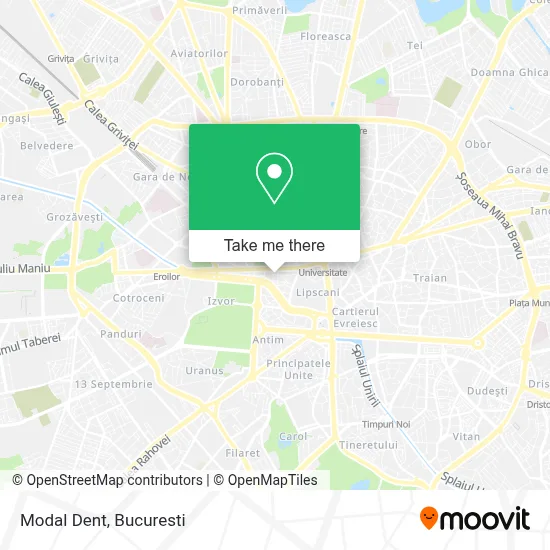 Modal Dent map