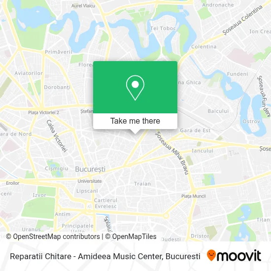 Reparatii Chitare - Amideea Music Center map