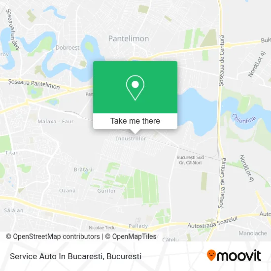 Service Auto In Bucaresti map