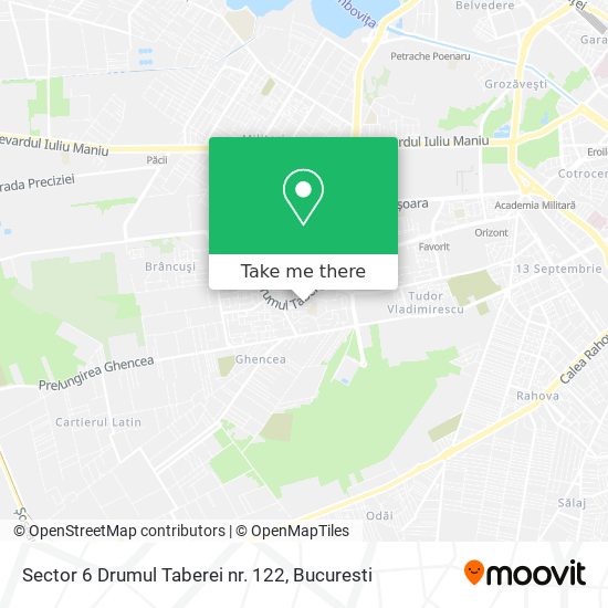 Sector 6 Drumul Taberei nr. 122 map