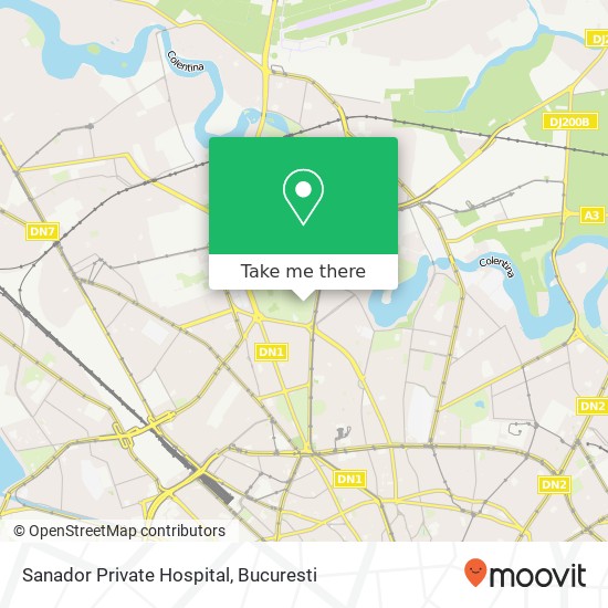 Sanador Private Hospital map