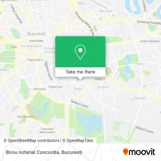 Birou notarial Concordia map