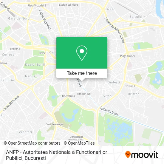 ANFP - Autoritatea Nationala a Functionarilor Pubilici map
