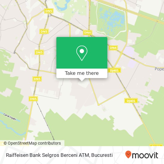 Raiffeisen Bank Selgros Berceni ATM map