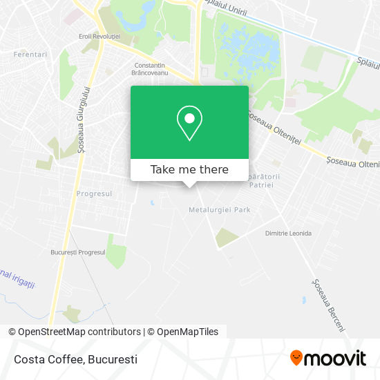 Costa Coffee map