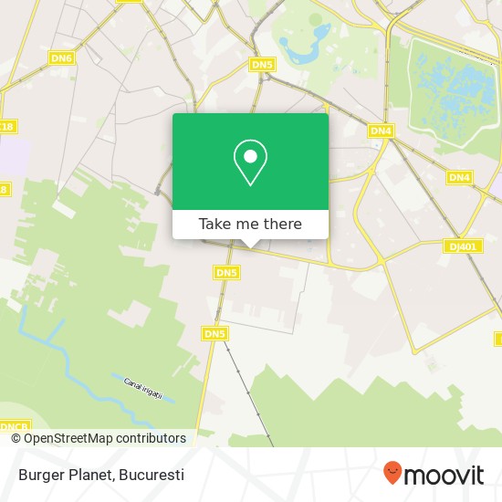 Burger Planet map
