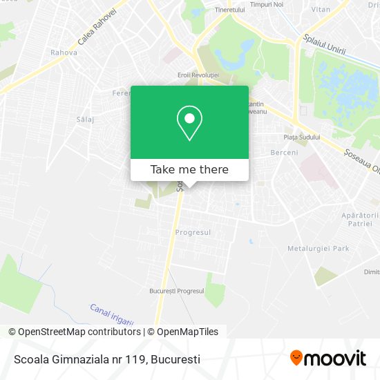 Scoala Gimnaziala nr 119 map