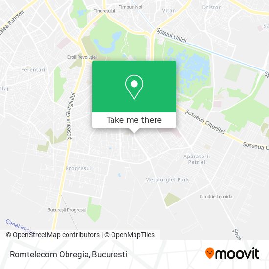 Romtelecom Obregia map