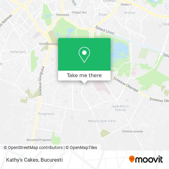 Kathy's Cakes map