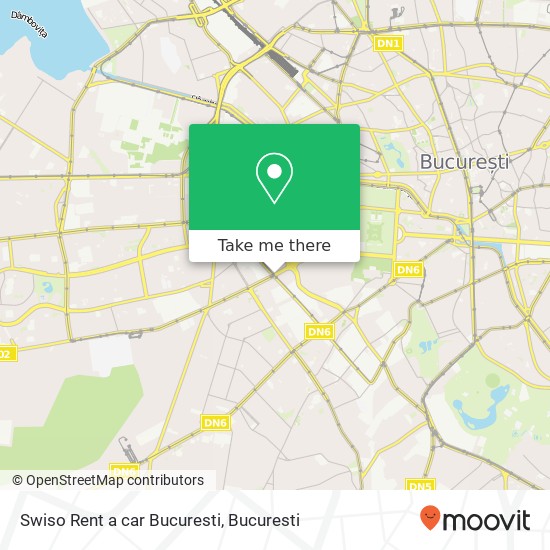 Swiso Rent a car Bucuresti map