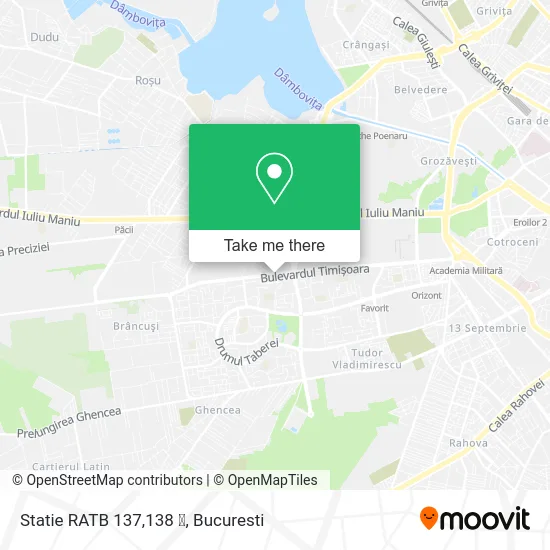 Statie RATB 137,138  map