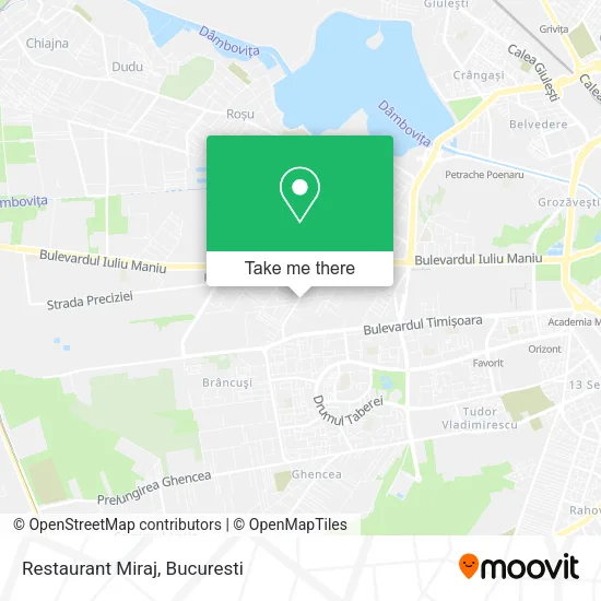 Restaurant Miraj map