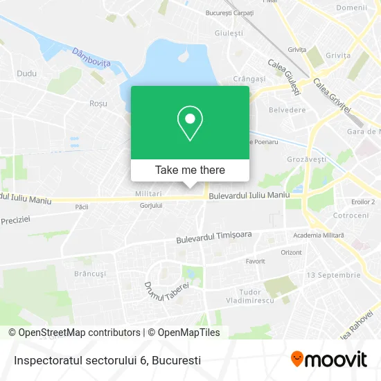 Inspectoratul sectorului 6 map