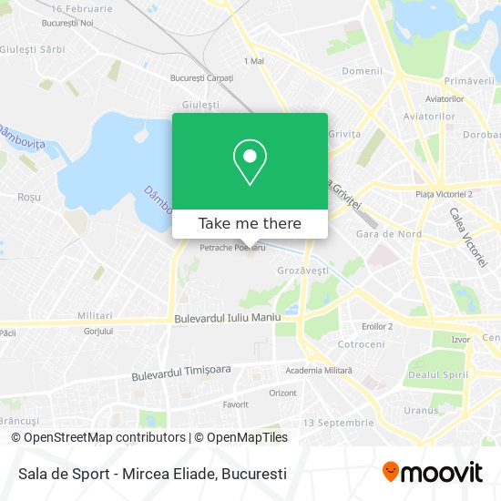 Sala de Sport - Mircea Eliade map