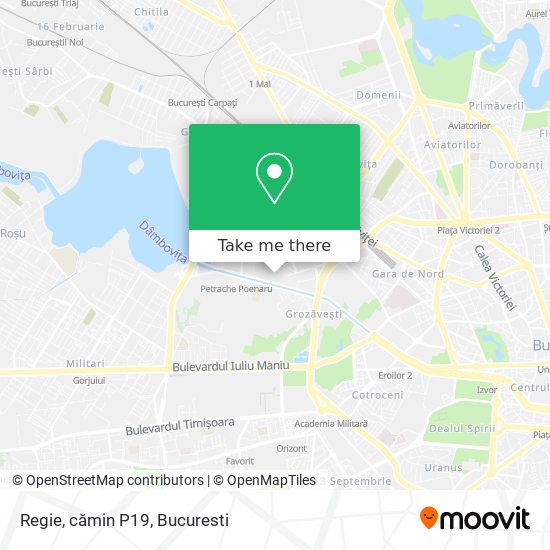 Regie, cămin P19 map