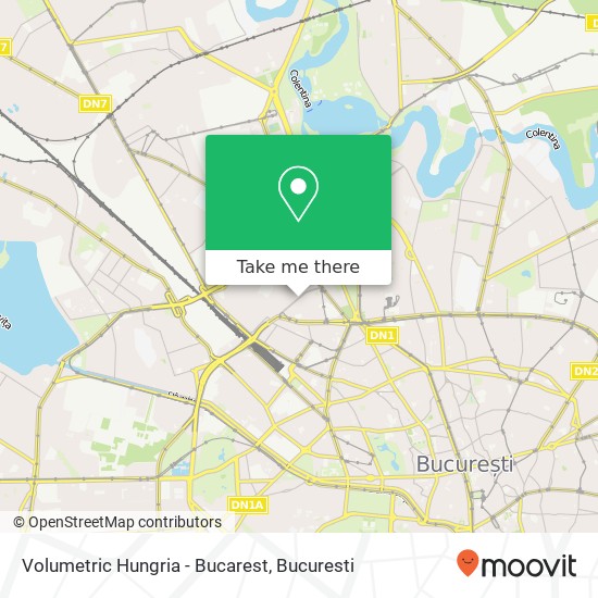 Volumetric Hungria - Bucarest map