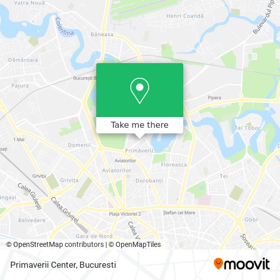 Primaverii Center map