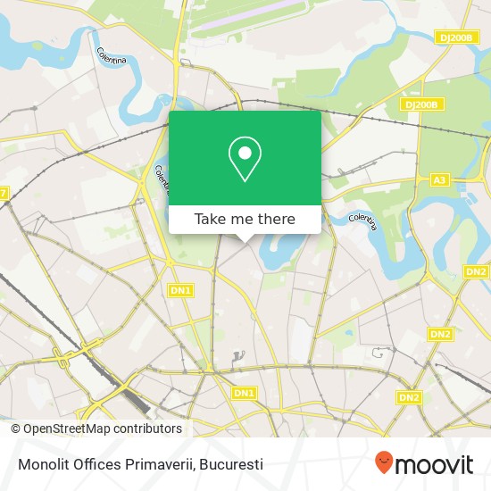 Monolit Offices Primaverii map