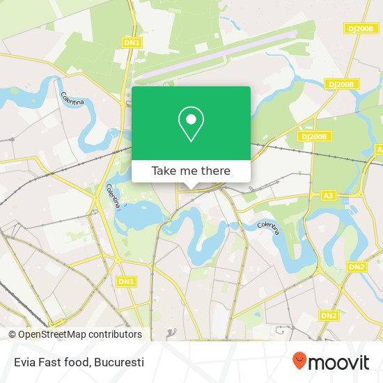 Evia Fast food map