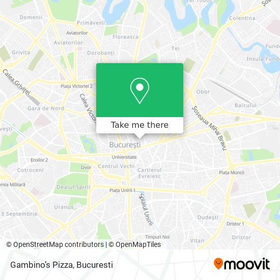 Gambino’s Pizza map