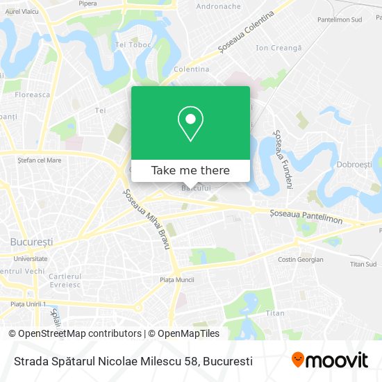 Strada Spătarul Nicolae Milescu 58 map