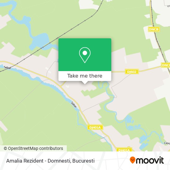 Amalia Rezident - Domnesti map