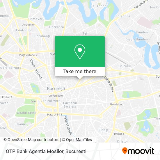 OTP Bank Agentia Mosilor map