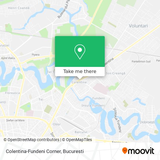 Colentina-Fundeni Corner map