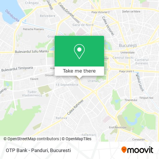 OTP Bank - Panduri map