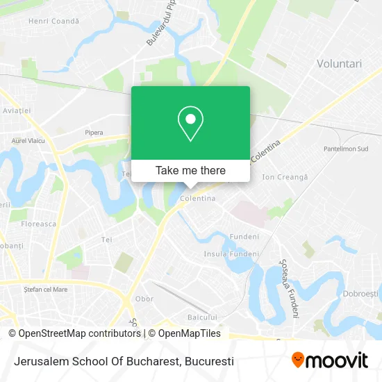 Jerusalem School Of Bucharest map