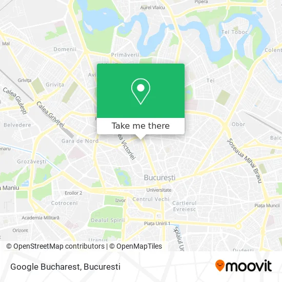 Google Bucharest map