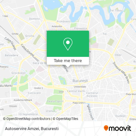 Autoservire Amzei map