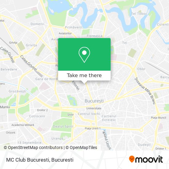 MC Club Bucuresti map