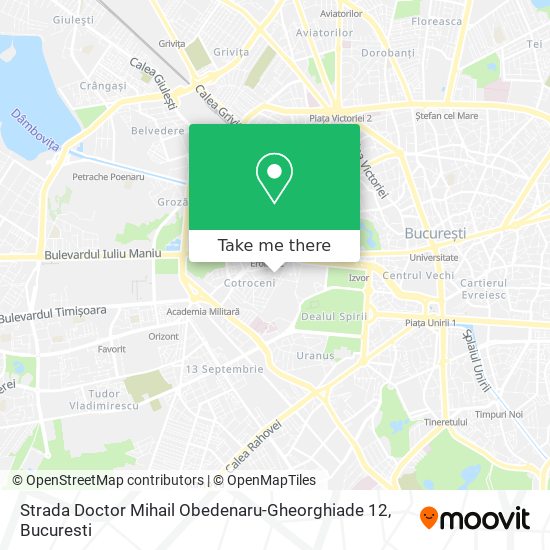 Strada Doctor Mihail Obedenaru-Gheorghiade 12 map