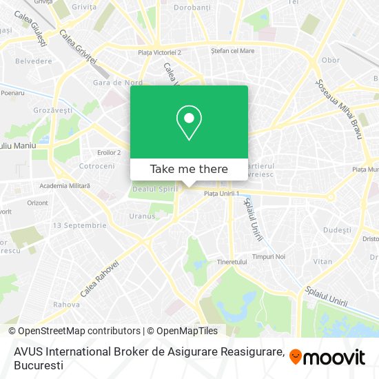 AVUS International Broker de Asigurare Reasigurare map