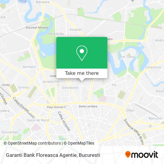 Garanti Bank Floreasca Agentie map