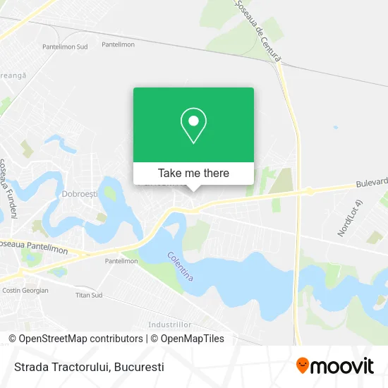Strada Tractorului map