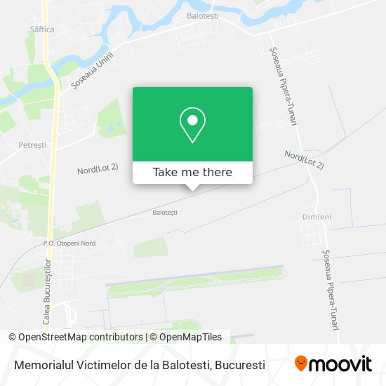 Memorialul Victimelor de la Balotesti map