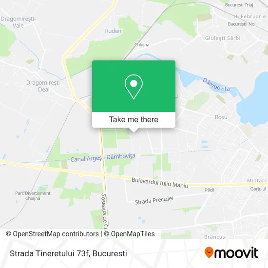 Strada Tineretului 73f map