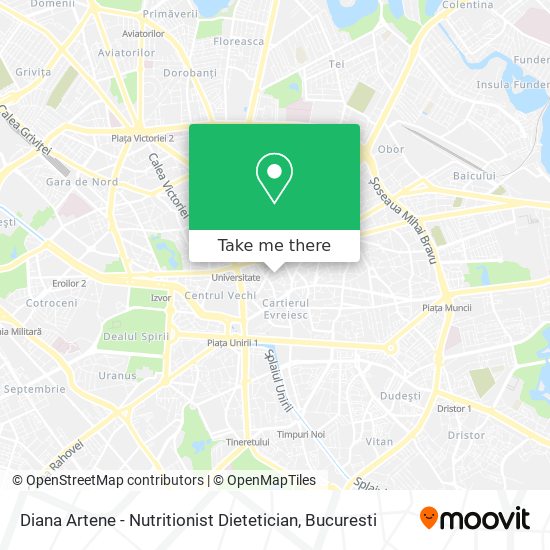 Diana Artene - Nutritionist Dietetician map