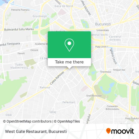 West Gate Restaurant map