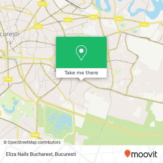 Eliza Nails Bucharest map