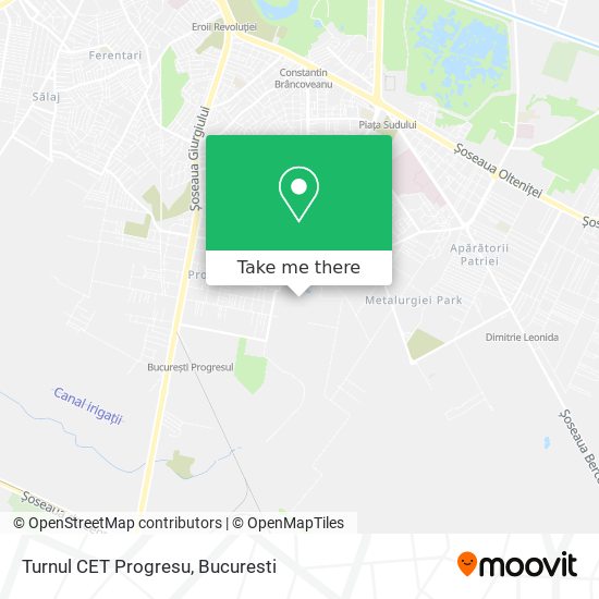 Turnul CET Progresu map