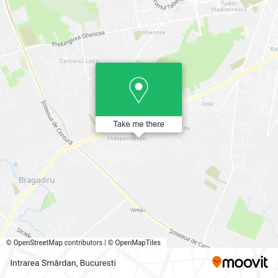 Intrarea Smârdan map