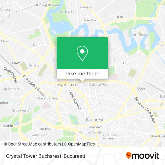 Crystal Tower Bucharest map