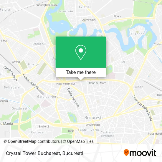 Crystal Tower Bucharest map