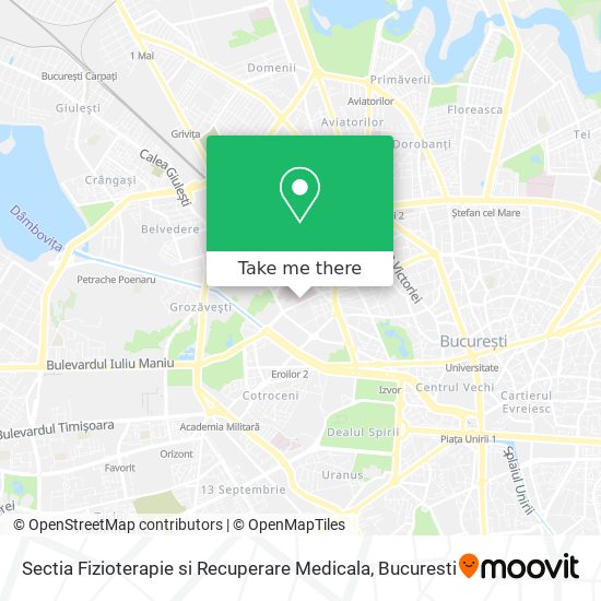 Sectia Fizioterapie si Recuperare Medicala map