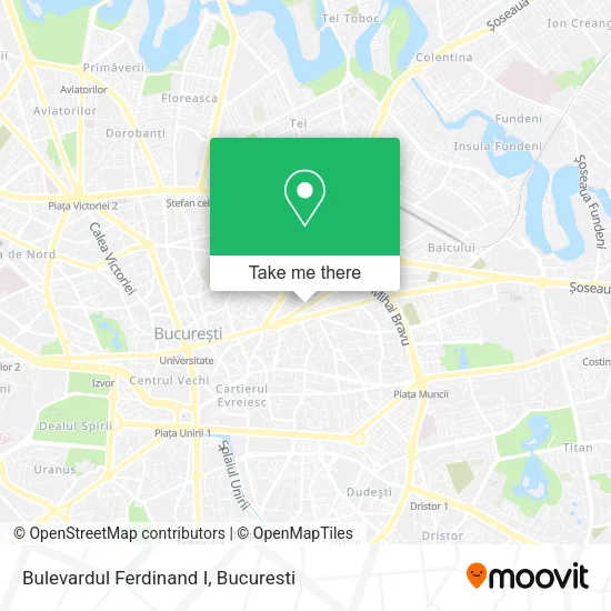 Bulevardul Ferdinand I map