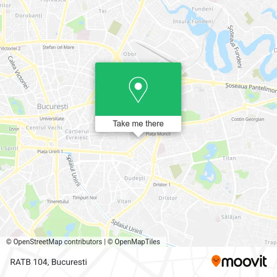 RATB 104 map